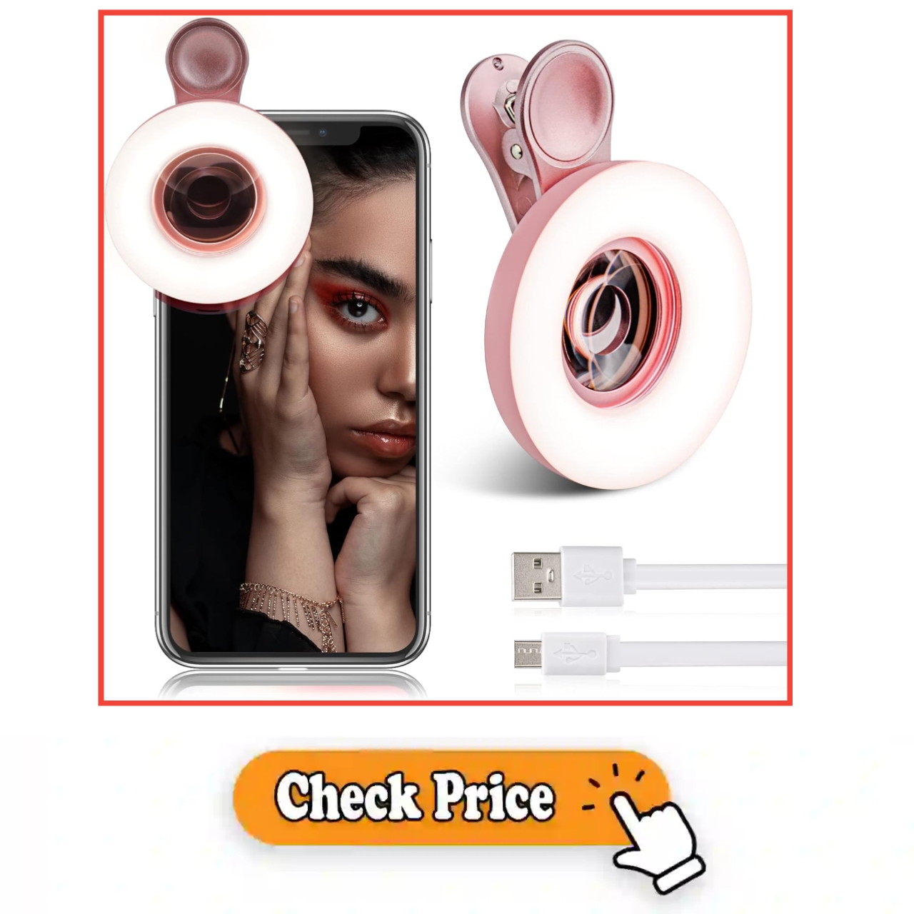Stop Struggling with Blurry Close‑Ups! Unlock Pro 15X Macro Shots & Perfect Lighting on Your iPhone & Android VLOGs with This Clip‑On Rechargeable Ring Light Lens