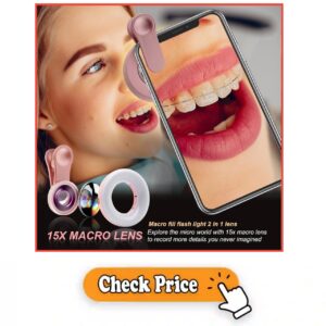 Stop Struggling with Blurry Close‑Ups! Unlock Pro 15X Macro Shots & Perfect Lighting on Your iPhone & Android VLOGs with This Clip‑On Rechargeable Ring Light Lens