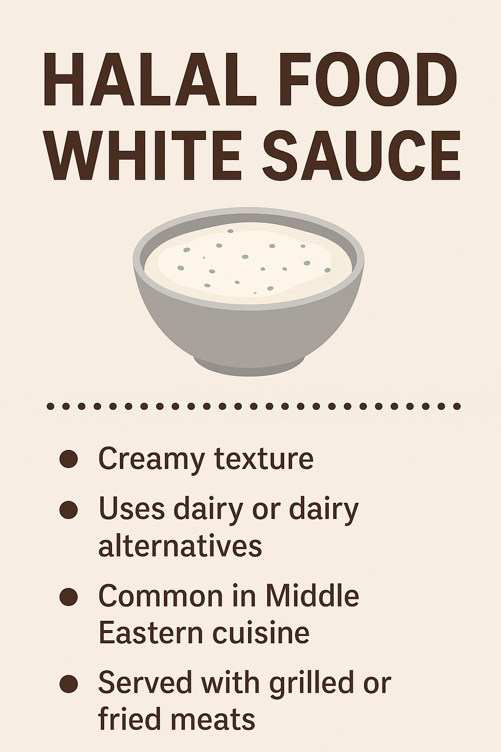 halal food white sauce