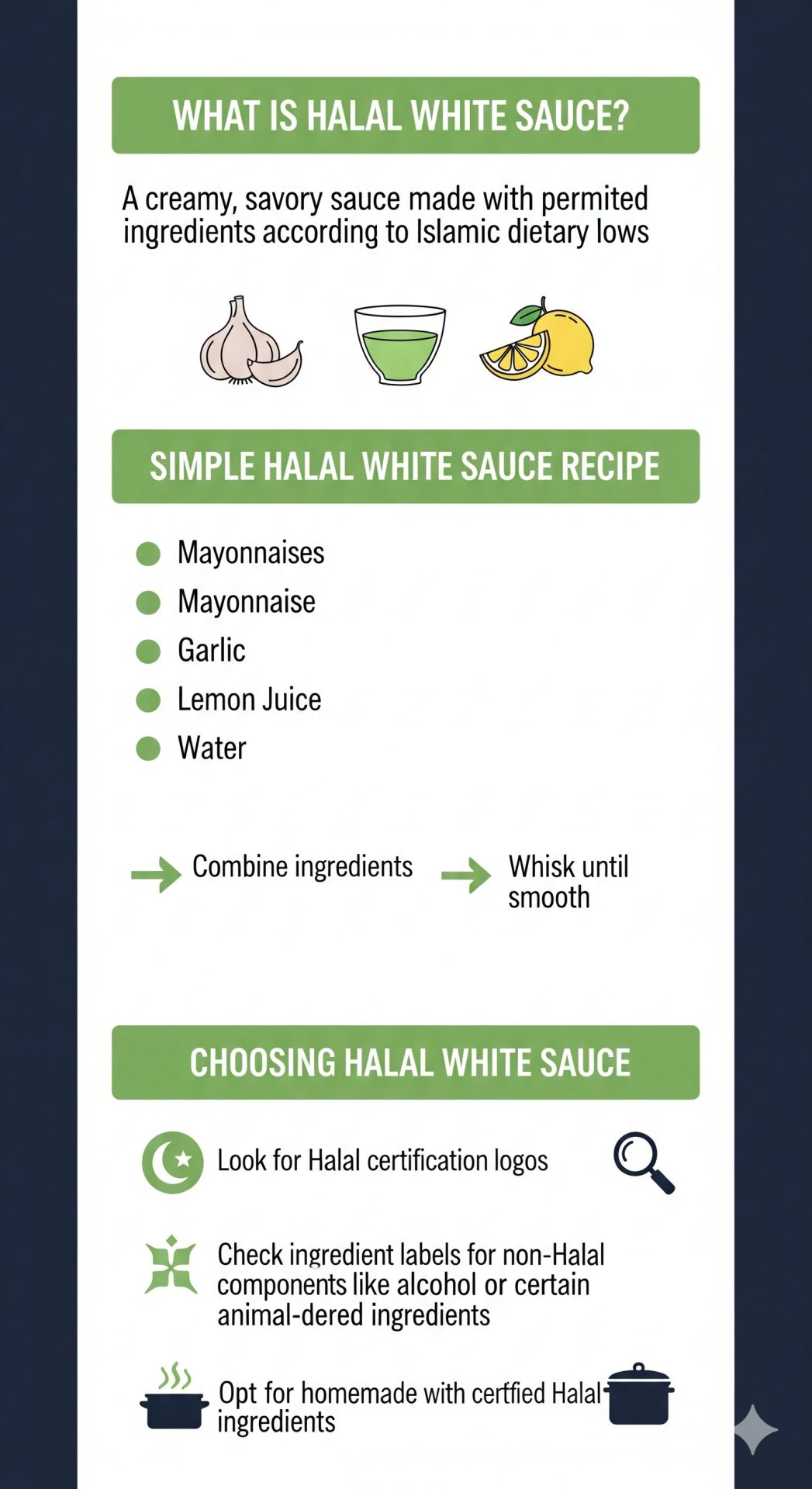 halal food white sauce